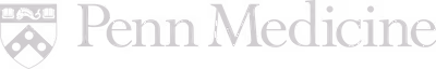 Greyscale image of the Penn Medicine logo