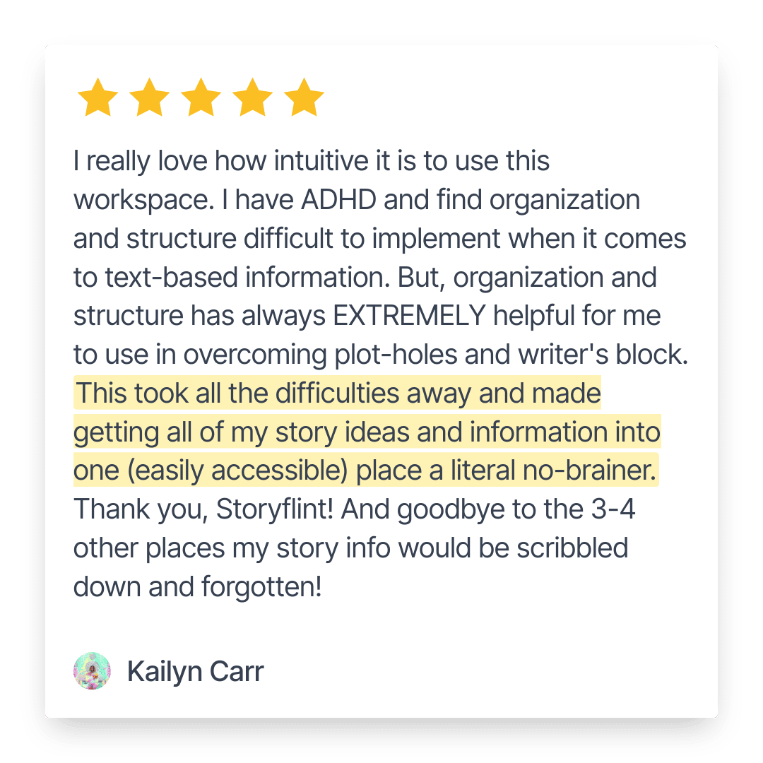 Storyteller OS testimonial