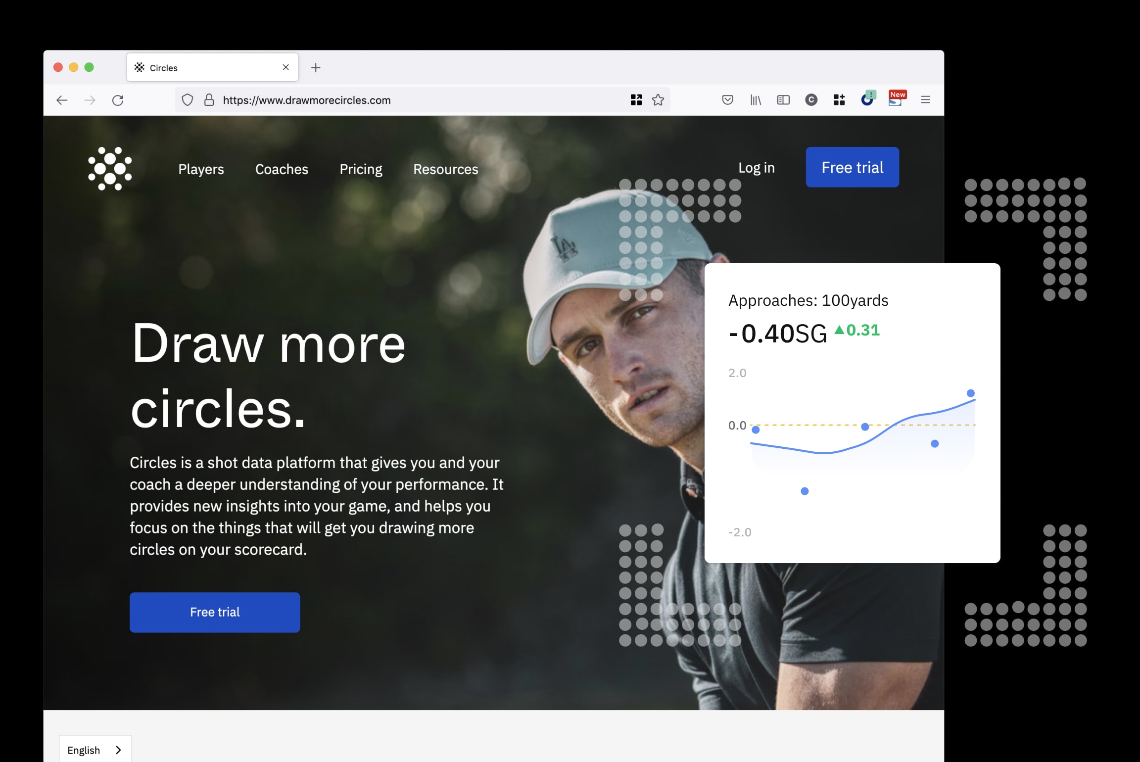 Landing page screenshot