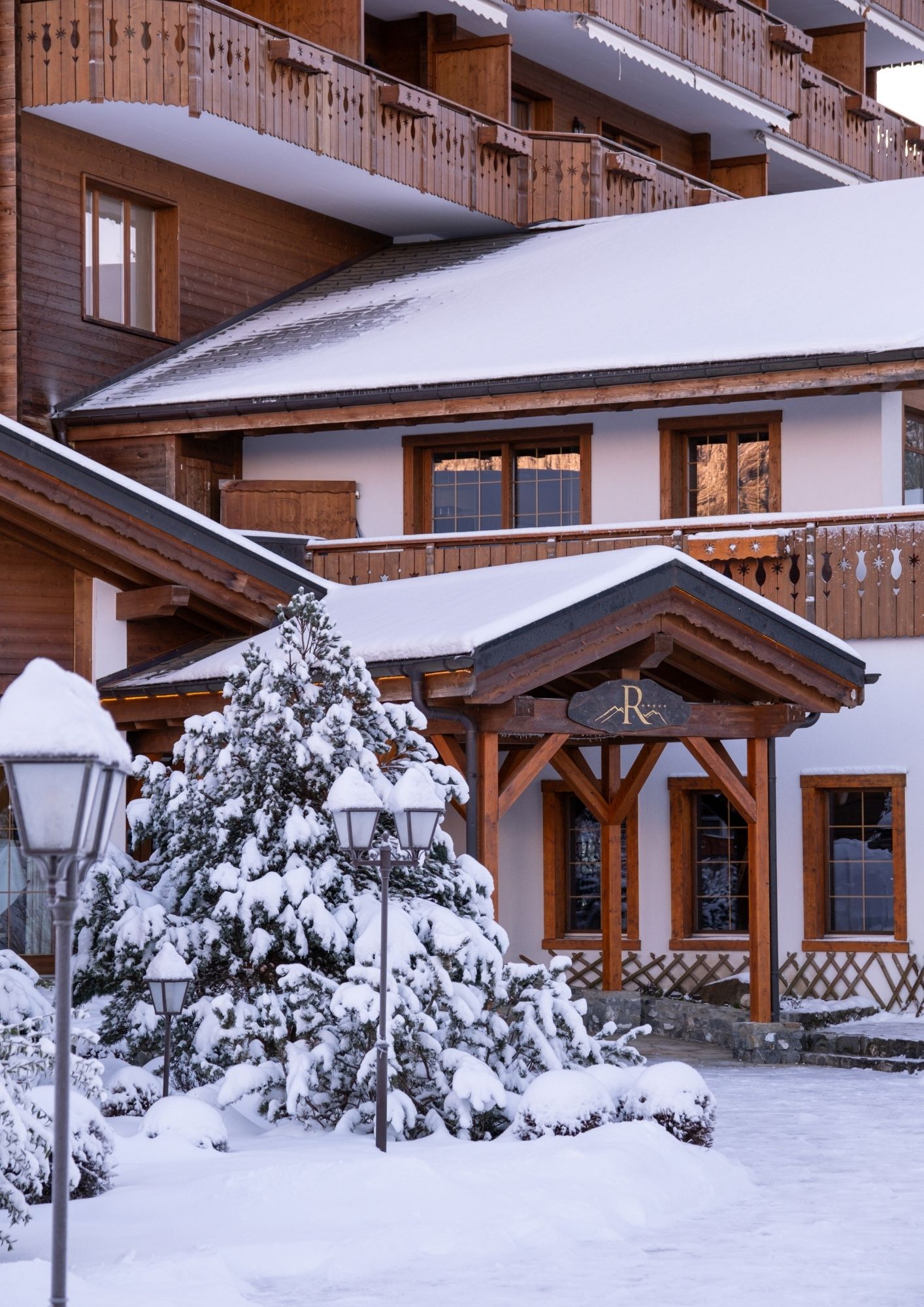 Exterior photo of Villars-sur-Ollon with a Swiss chalet in the foreground