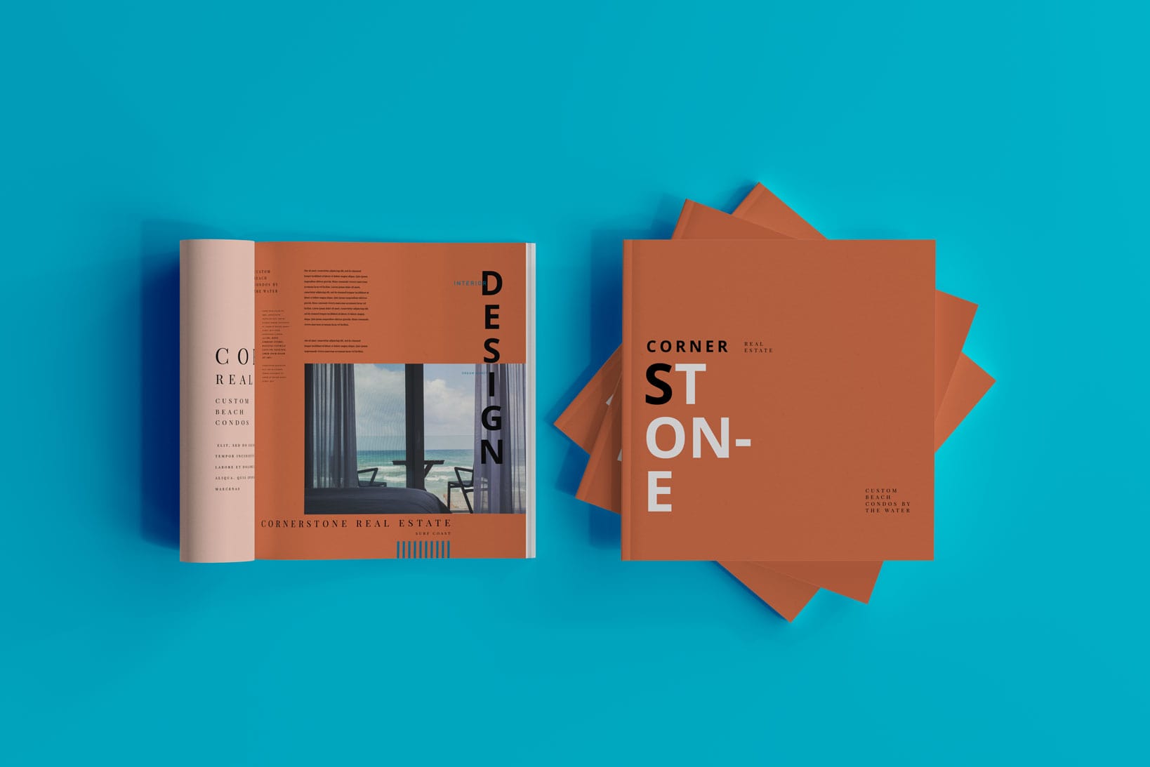 Mockup of a brochure booklet