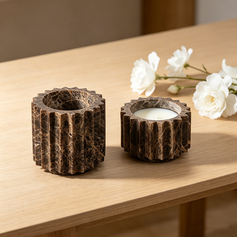 Fashim marble candle holders — premium home décor