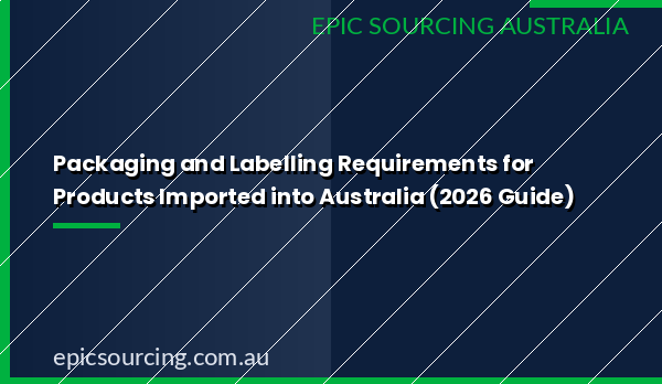Packaging and labelling requirements for products imported into Australia 2026 guide