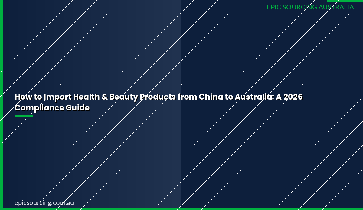 How to Import Health & Beauty Products from China to Australia: A 2026 Compliance Guide