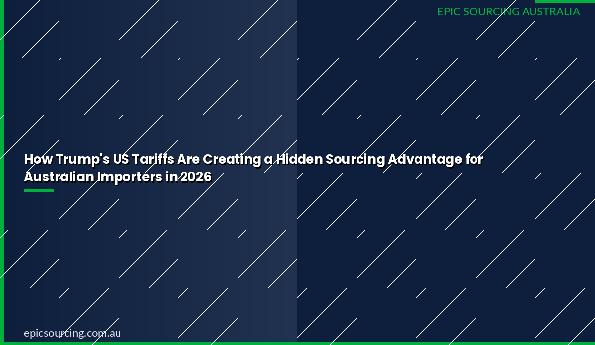 US tariffs China sourcing advantage Australian importers 2026