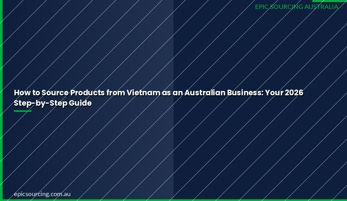 How to Source Products from Vietnam as an Australian Business: Your 2026 Step-by-Step Guide