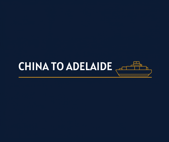 Shipping containers from China arriving at Outer Harbor, Port Adelaide for South Australian importers.