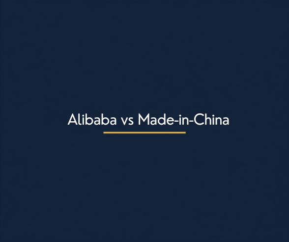 Comparison concept of Alibaba versus Made-in-China B2B sourcing platforms for Australian importers