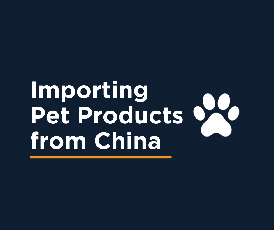 Importing pet products and supplies from China to Australia