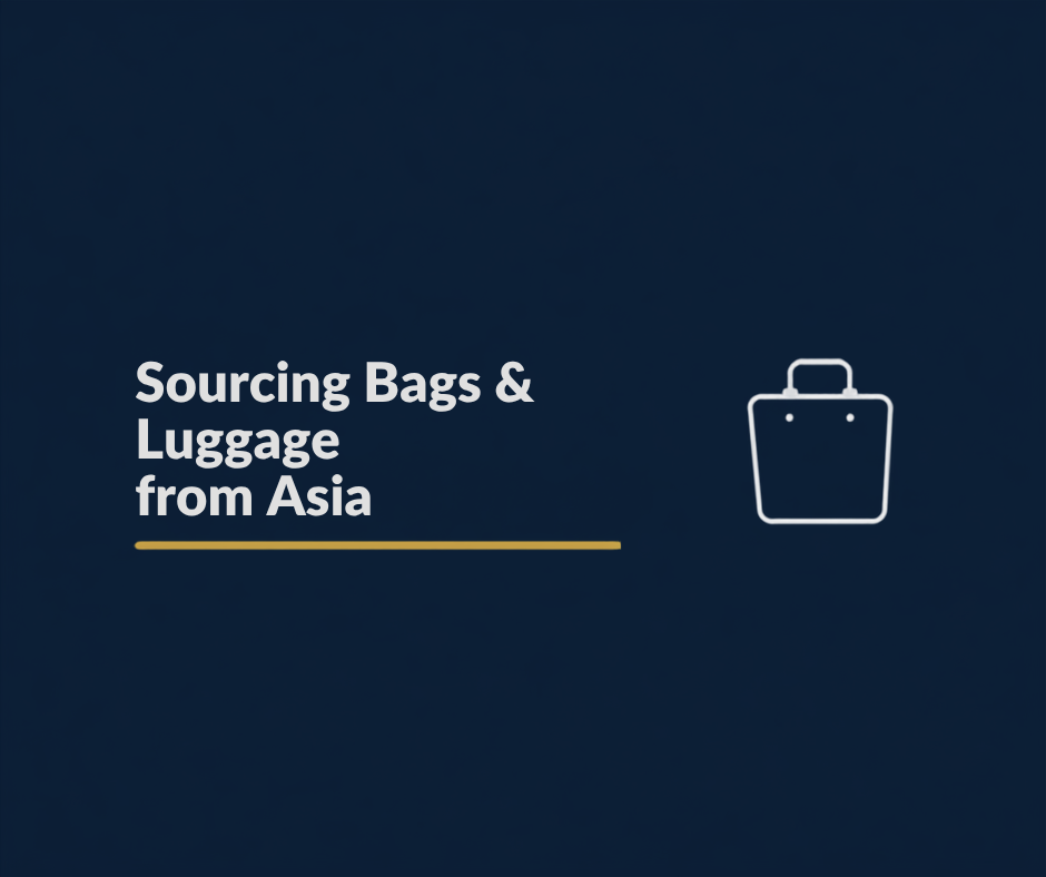 Private label backpacks and luggage samples from Chinese and Vietnamese factories reviewed for an Canberra retail business