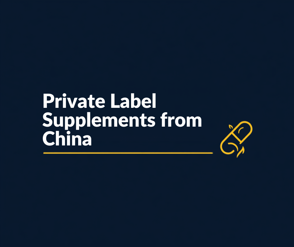 Private label supplement bottles and capsules ready for import from China to Australia with TGA compliance