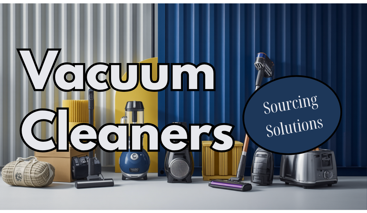 Cordless vacuum cleaners and small home appliances packed for export from a China factory to Perth, Australia