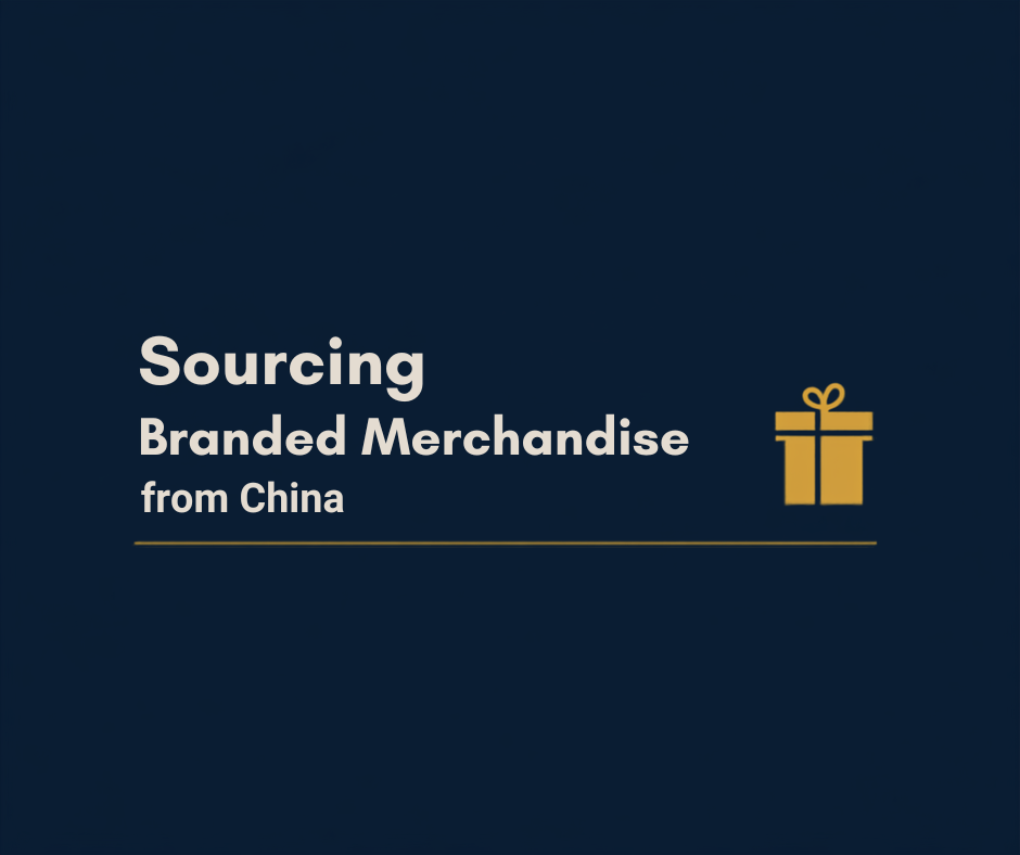 Boxes of custom branded corporate merchandise and promotional products packed for shipping from a Chinese factory to Australia
