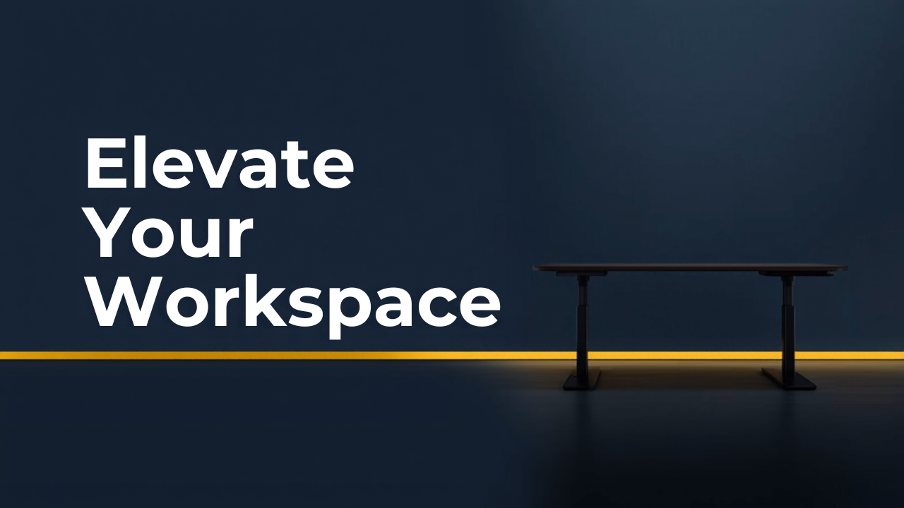 Electric standing desk and ergonomic office furniture sourced from China for an Australian home office setup