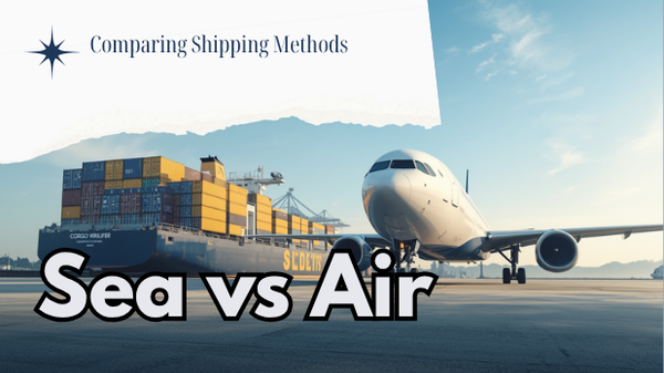 Sea freight vs air freight from China to Australia — cost and transit time comparison for Perth importers shipping via Fremantle in 2026.