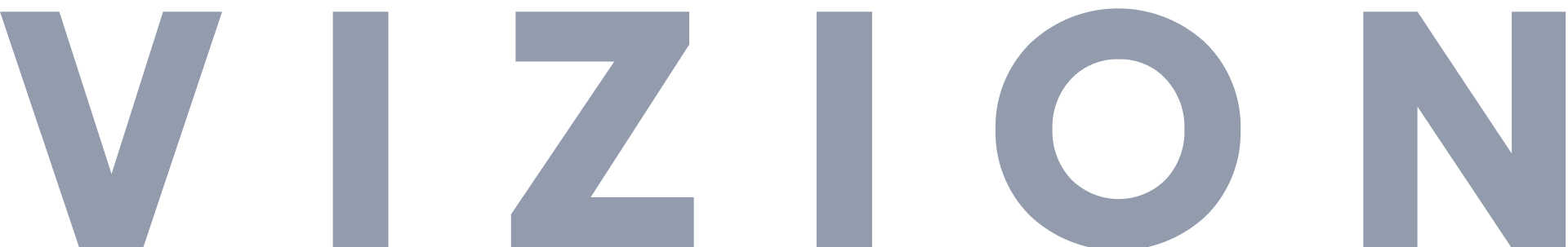 Text logo displaying the word VIZION in large gray uppercase letters.
