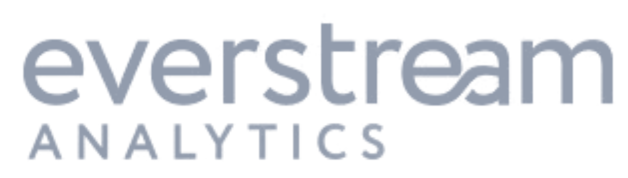 Everstream Analytics logo with 'ever' in blue and 'stream' in orange, and 'ANALYTICS' in grey below.