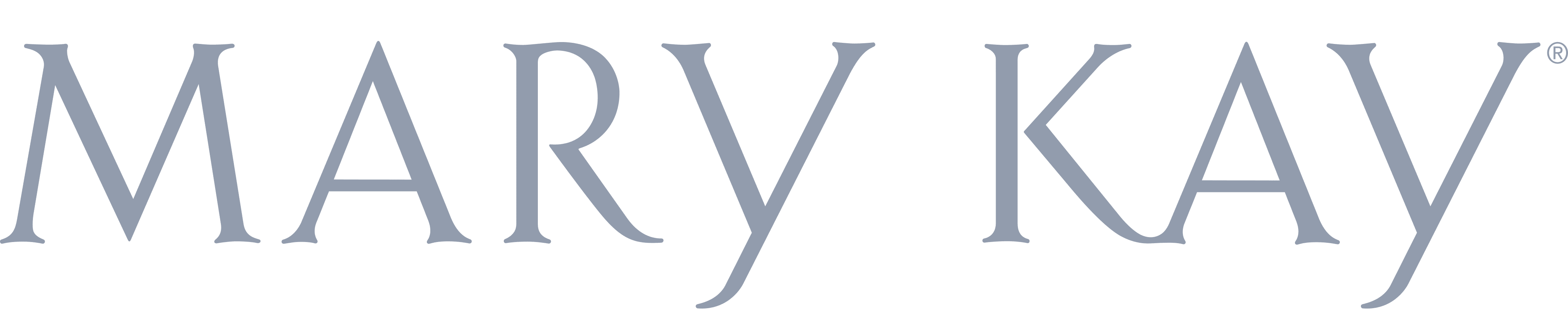 Mary Kay brand logo in elegant serif font with a registered trademark symbol.