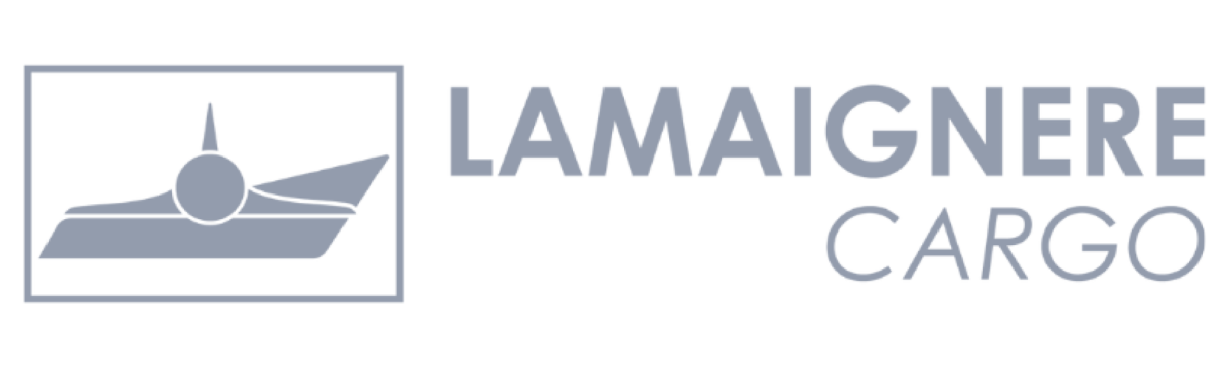 LAMAIGNERE CARGO logo with ship silhouette inside a rectangular frame.