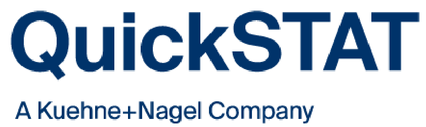 QuickSTAT logo with text 'A Kuehne+Nagel Company' underneath.