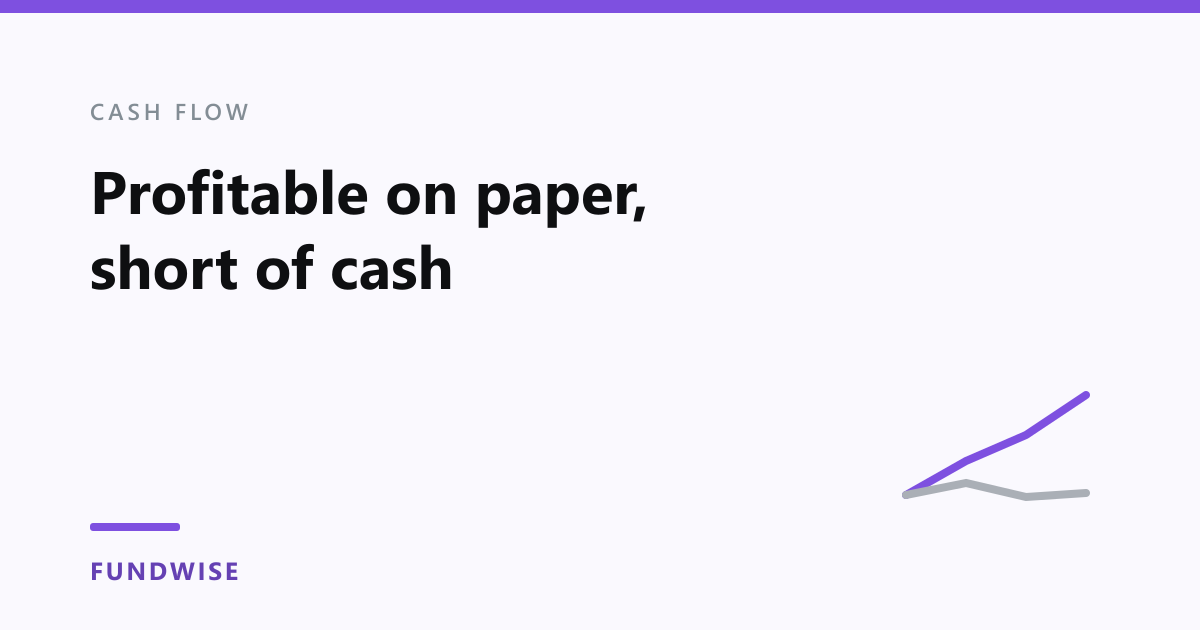 Profit versus cash flow