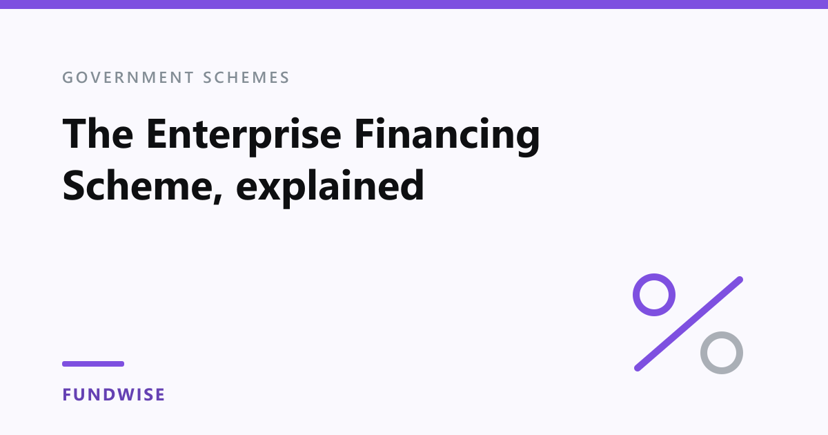 The Enterprise Financing Scheme explained for Singapore SMEs