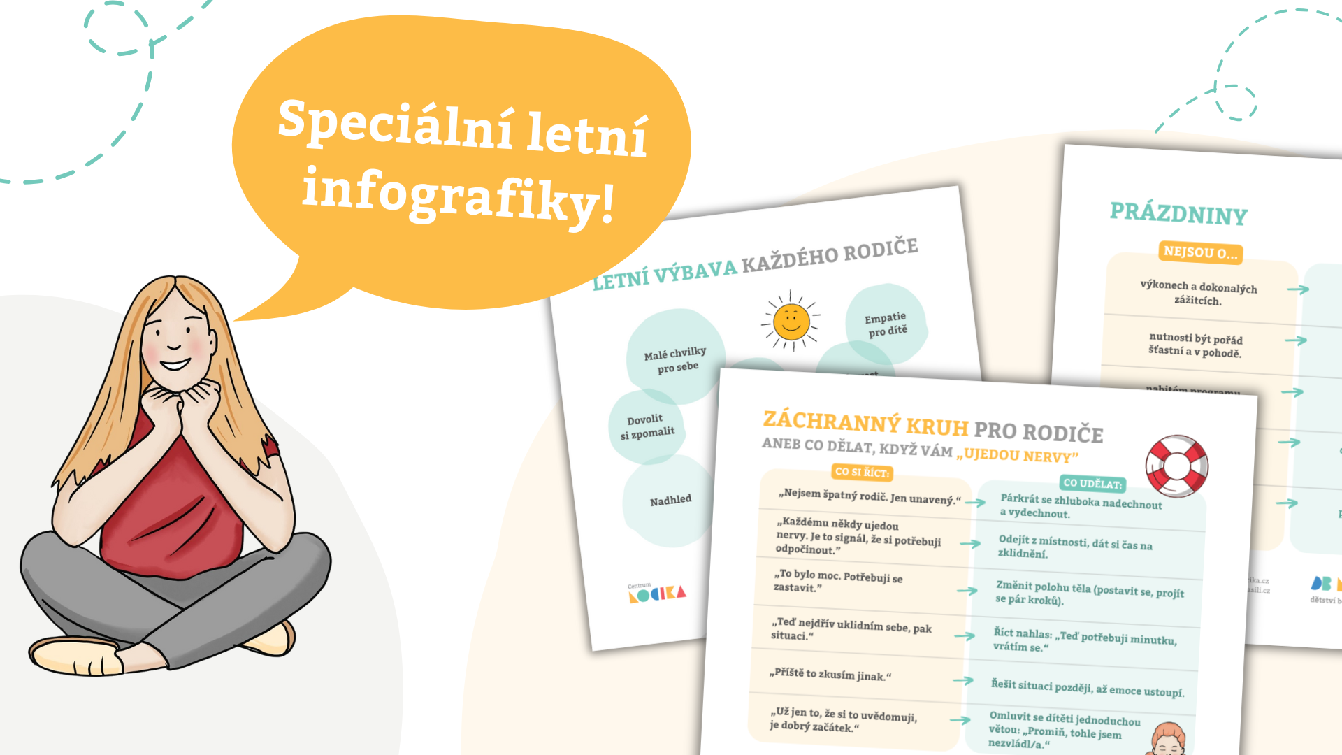 Máme pro vás malou dávku inspirace – speciální letní infografiky. Třeba vás povzbudí ve chvílích, kdy je to potřeba.