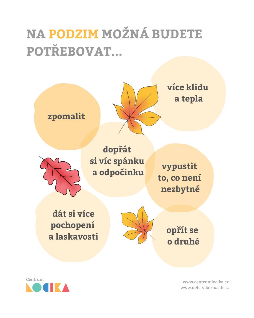 Únava i zpomalení k podzimu patří a je v pořádku jim dát prostor.