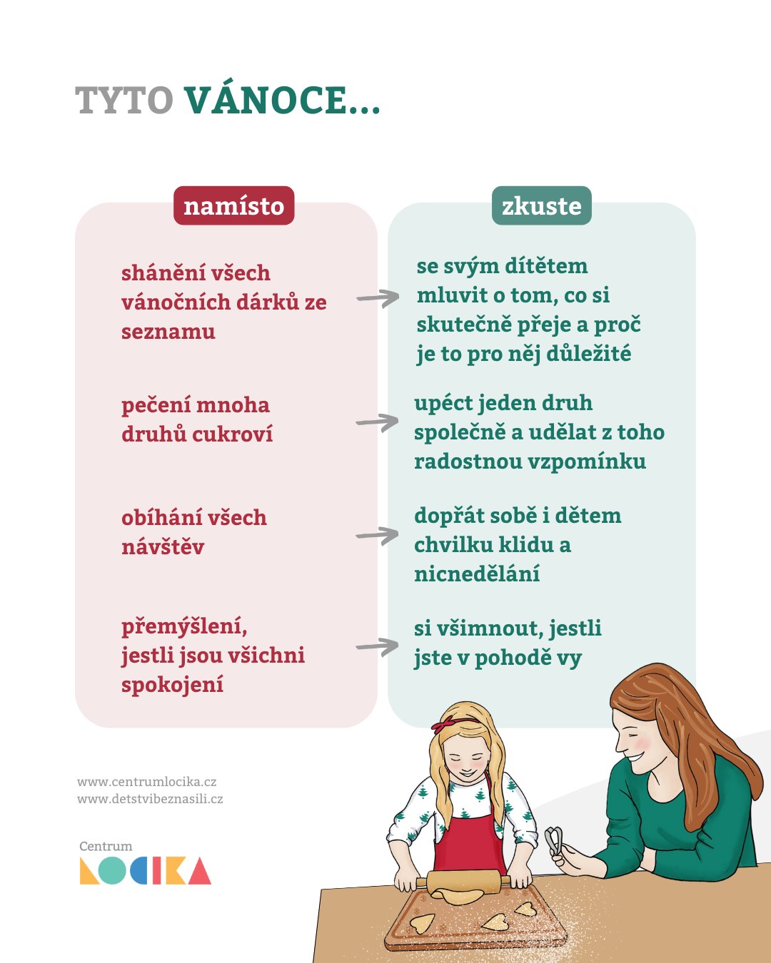 Klid, blízkost a smysluplné chvíle jsou tím největším vánočním darem.