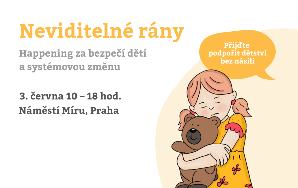 Happening za bezpečí dětí a systémovou změnu.
