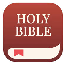Icon of a closed red Holy Bible with a red bookmark.