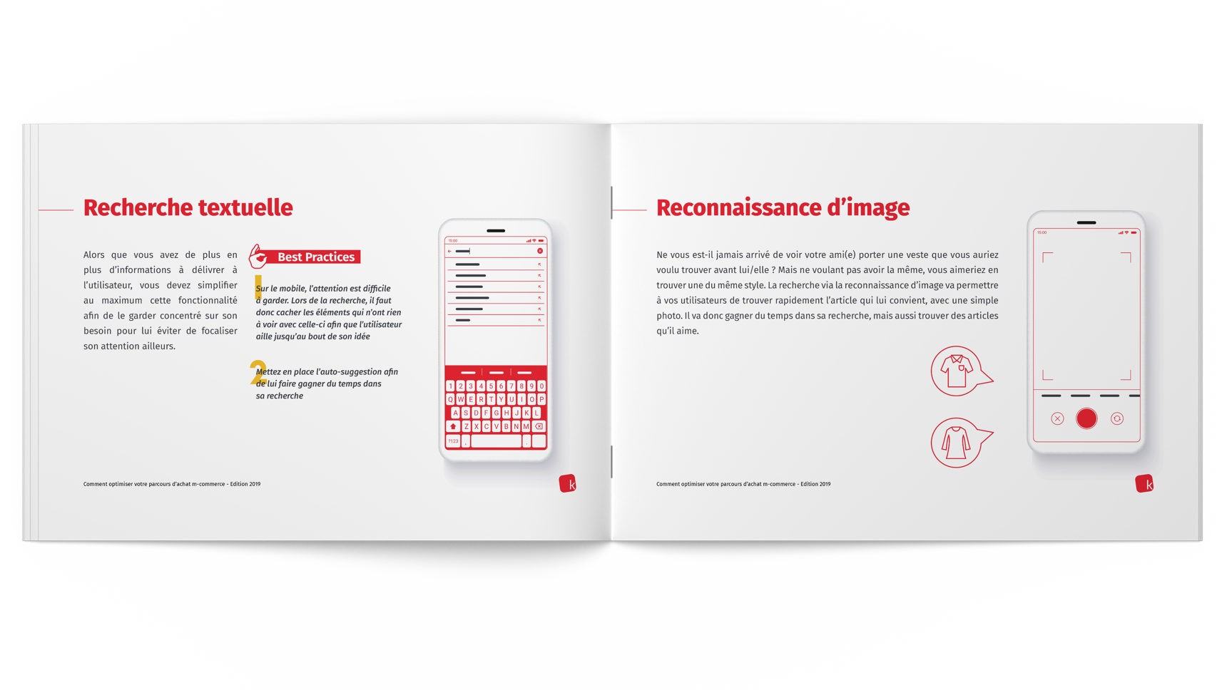 Aperçu des pages du livre blanc comment optimiser votre parcours d'achat m-commerce Kreactive