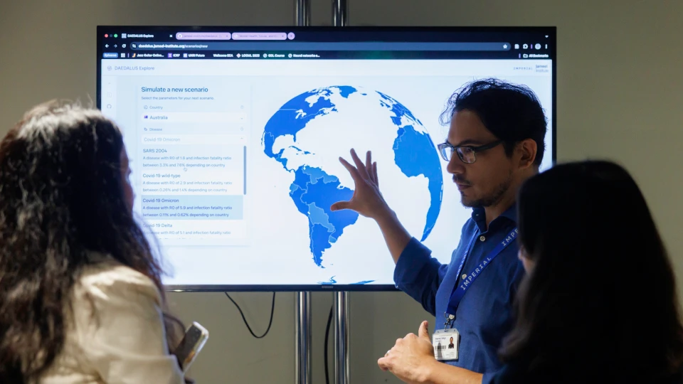 New DAEDALUS Explore platform modelling pandemic response strategies previewed at Jameel Institute annual symposium