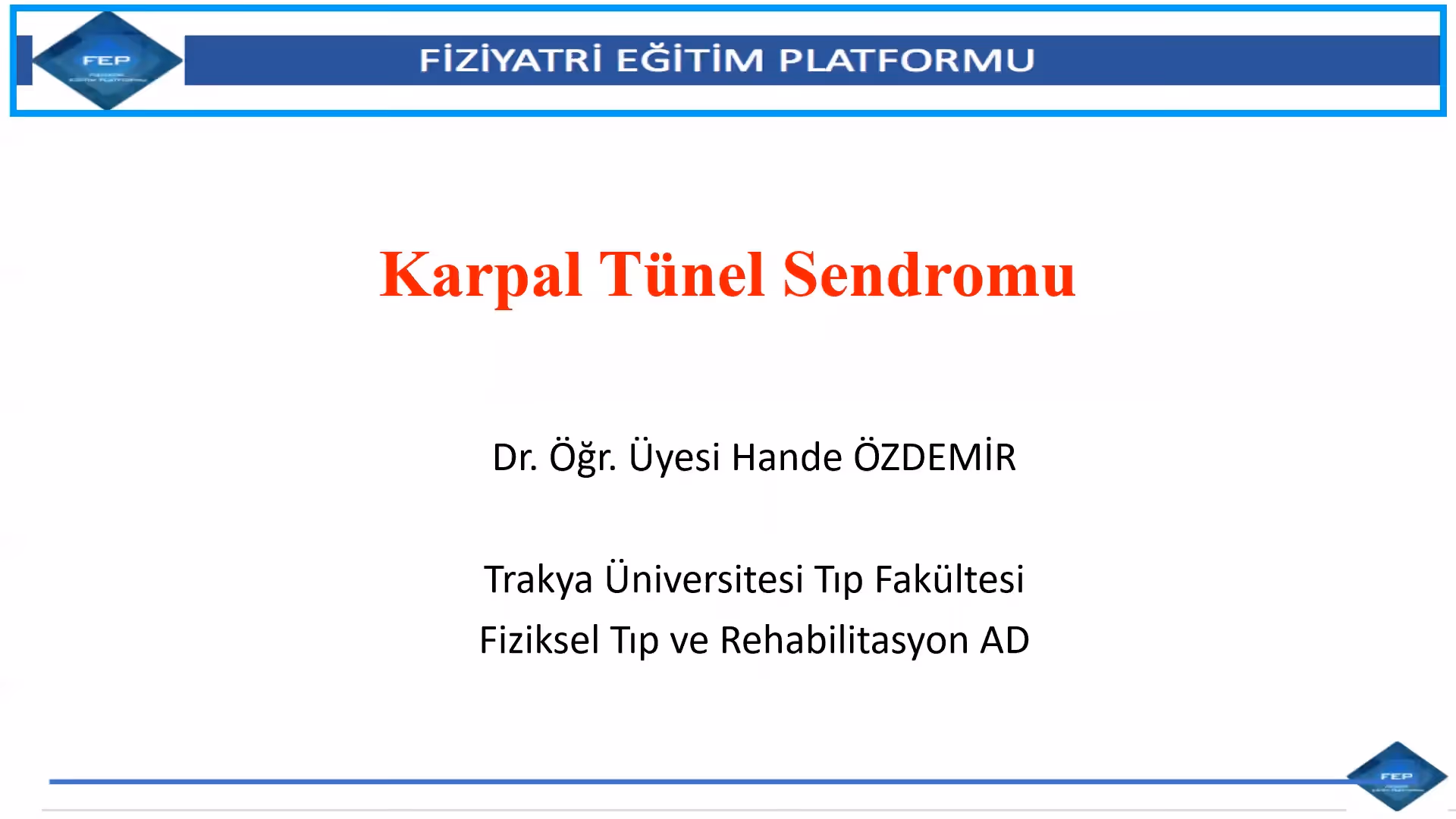 Karpal Tünel Sendromu