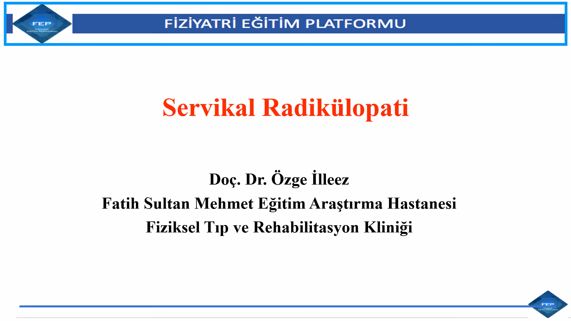 Servikal Radikülopati Bölüm 1