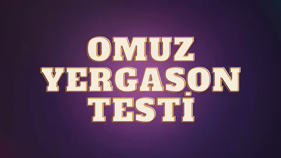 Omuz Yergason Testi
