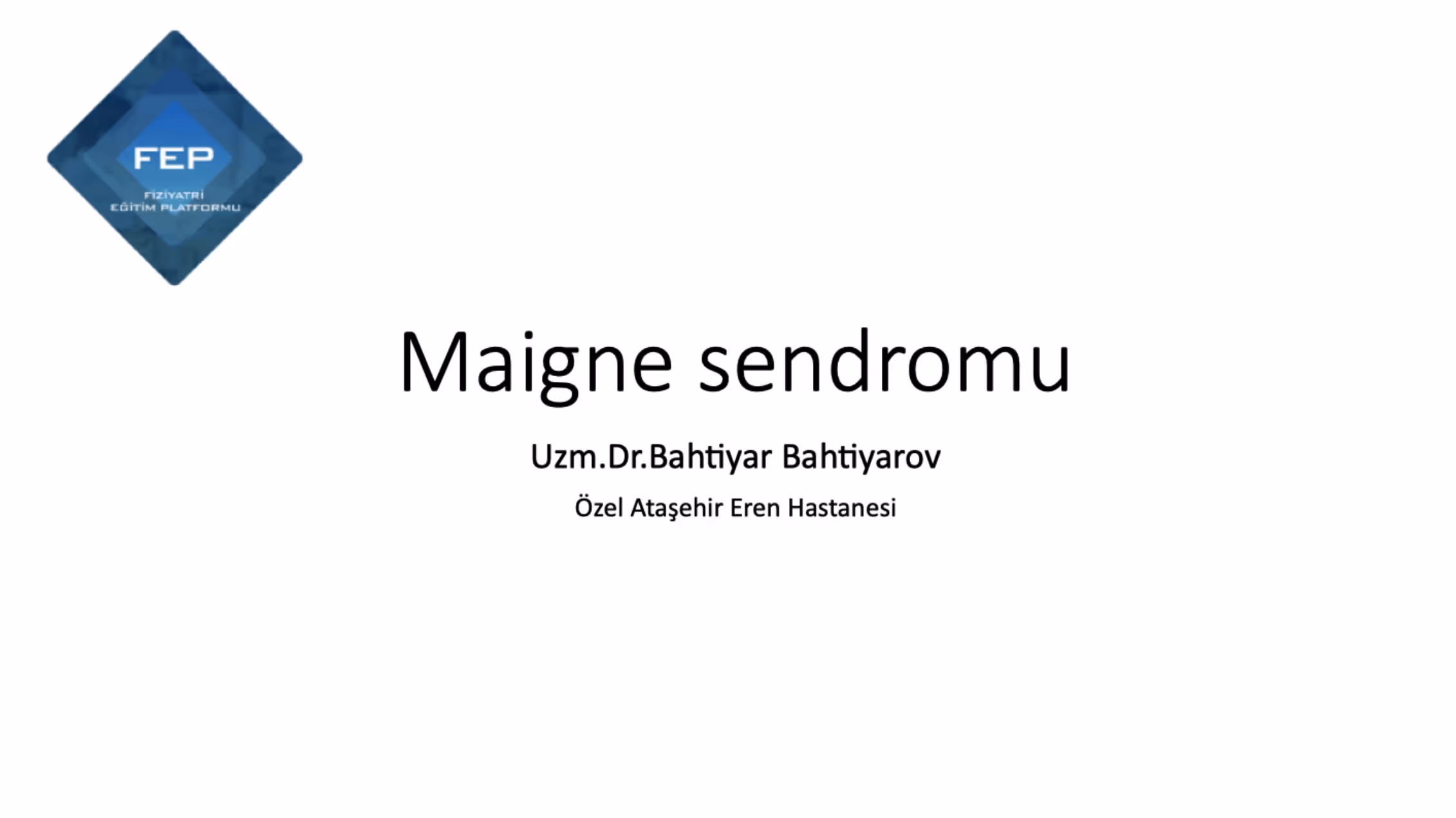 Maigne Sendromu