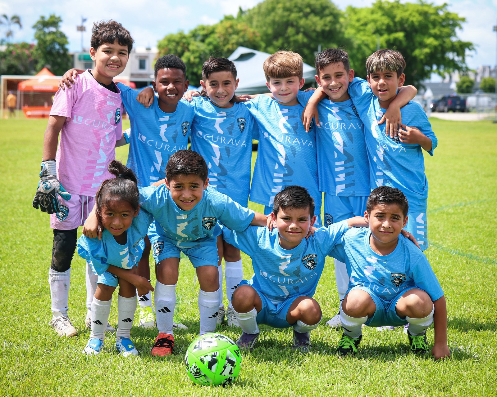 Homestead SC team sponsored by Curava