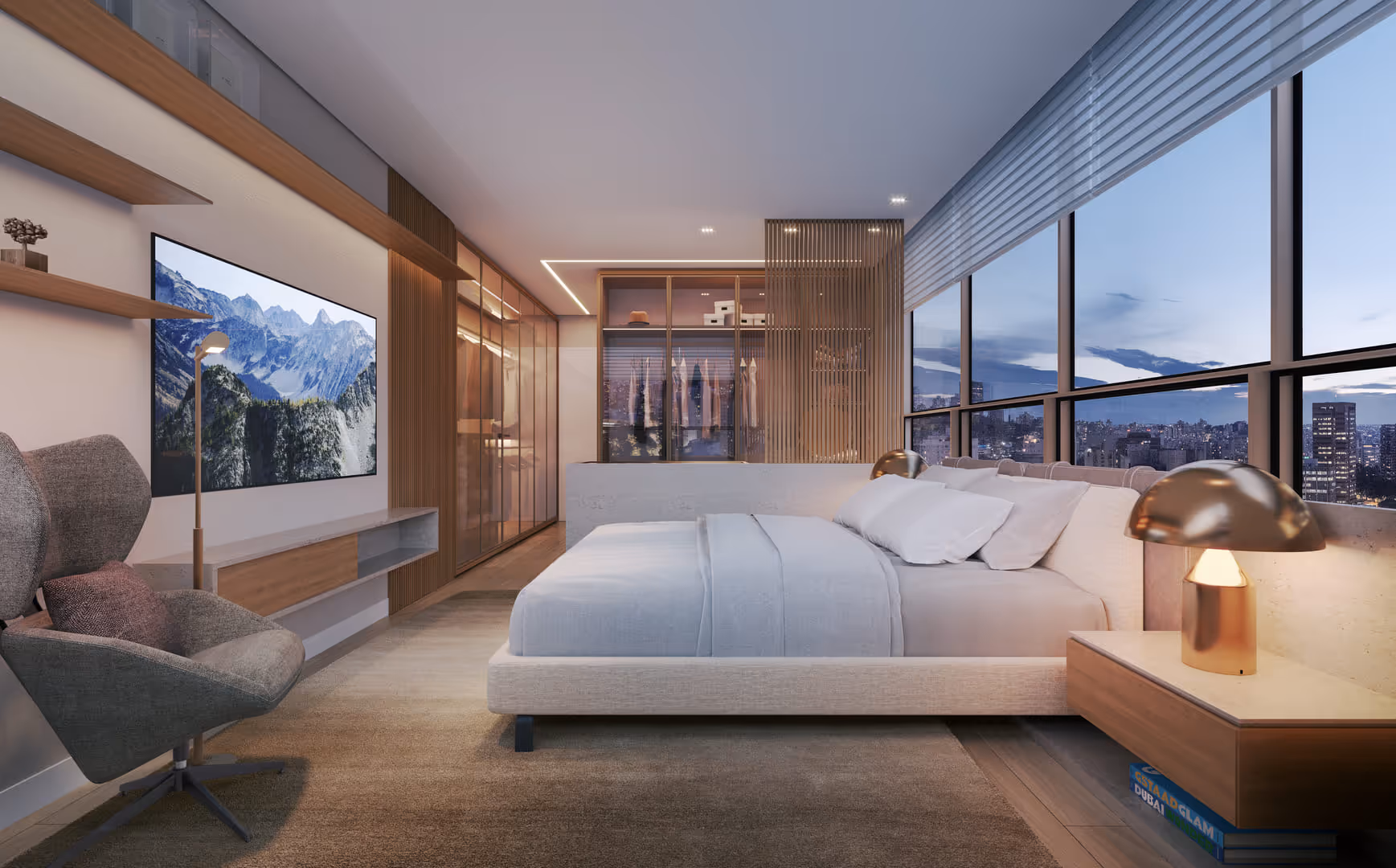 Suíte - Apto Linear 145m²