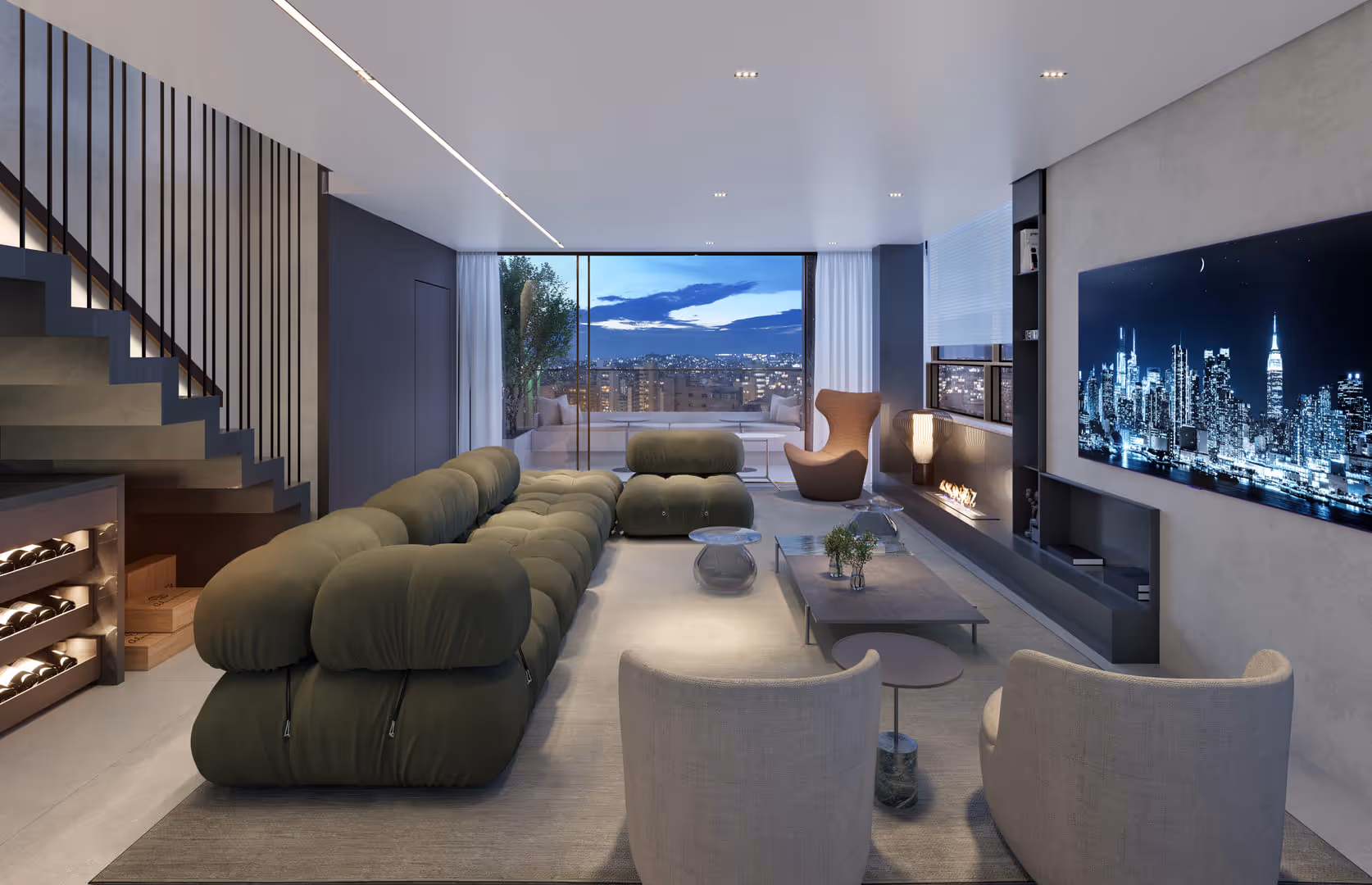 Sala - Apto Duplex 193m²