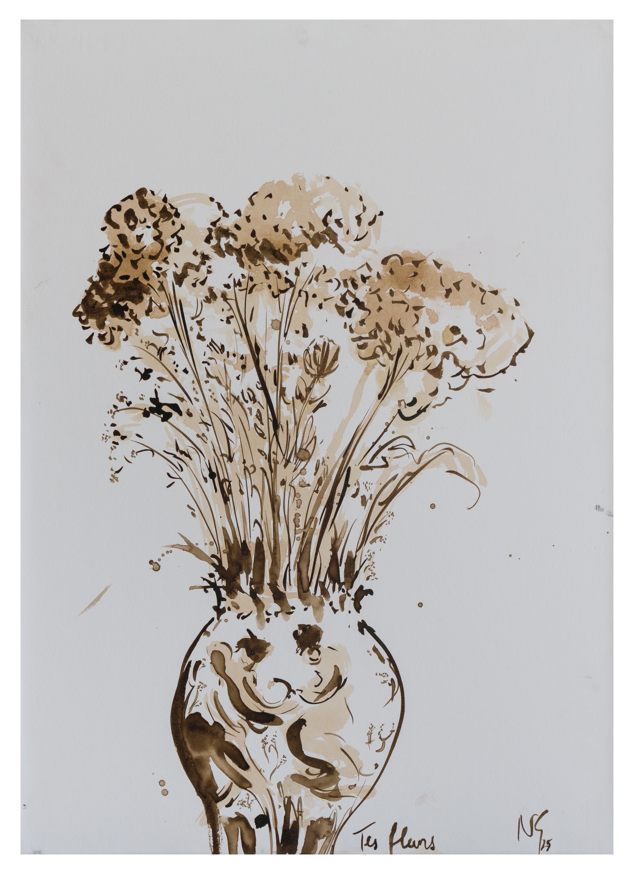 Tes fleurs brou de noix 