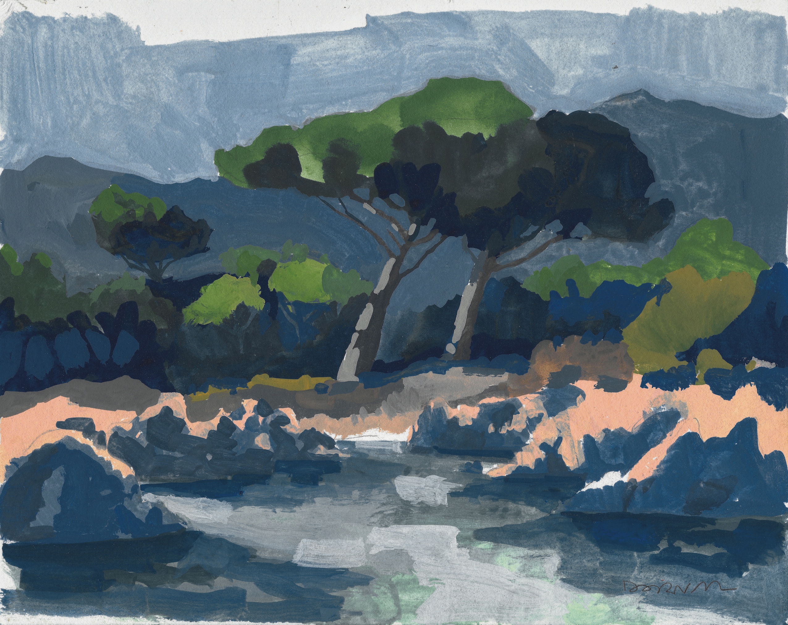 Les deux pins parasols