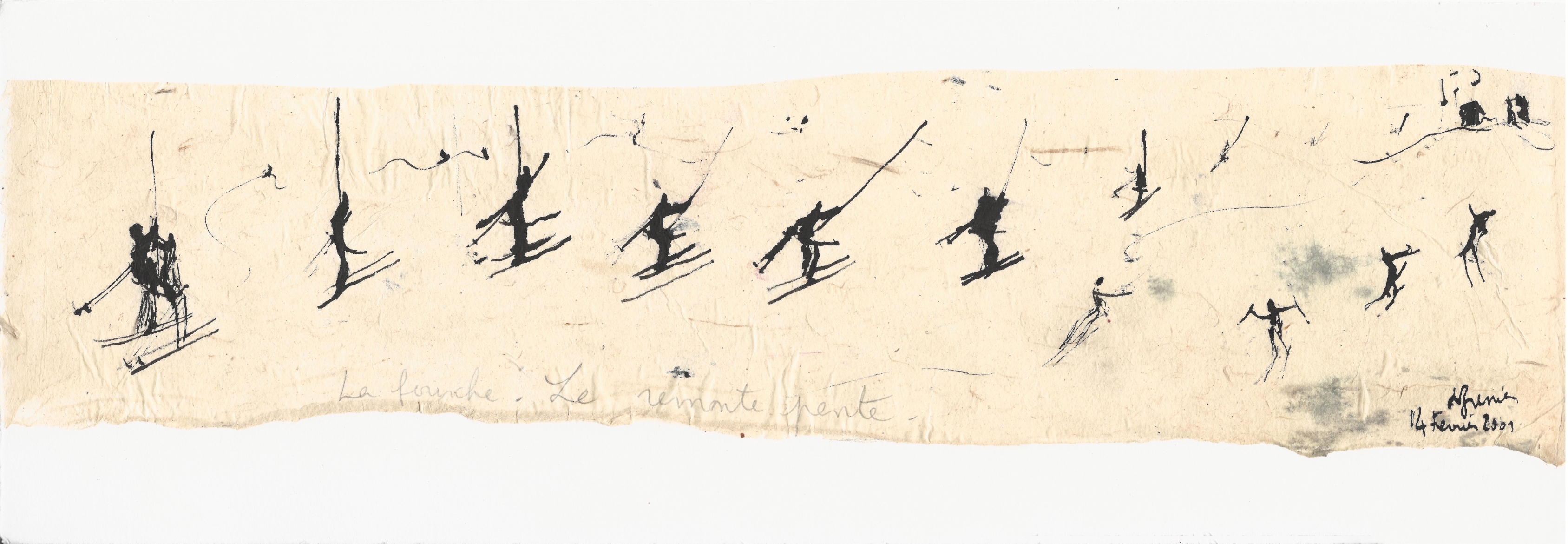 La fourche. Le remonte pente