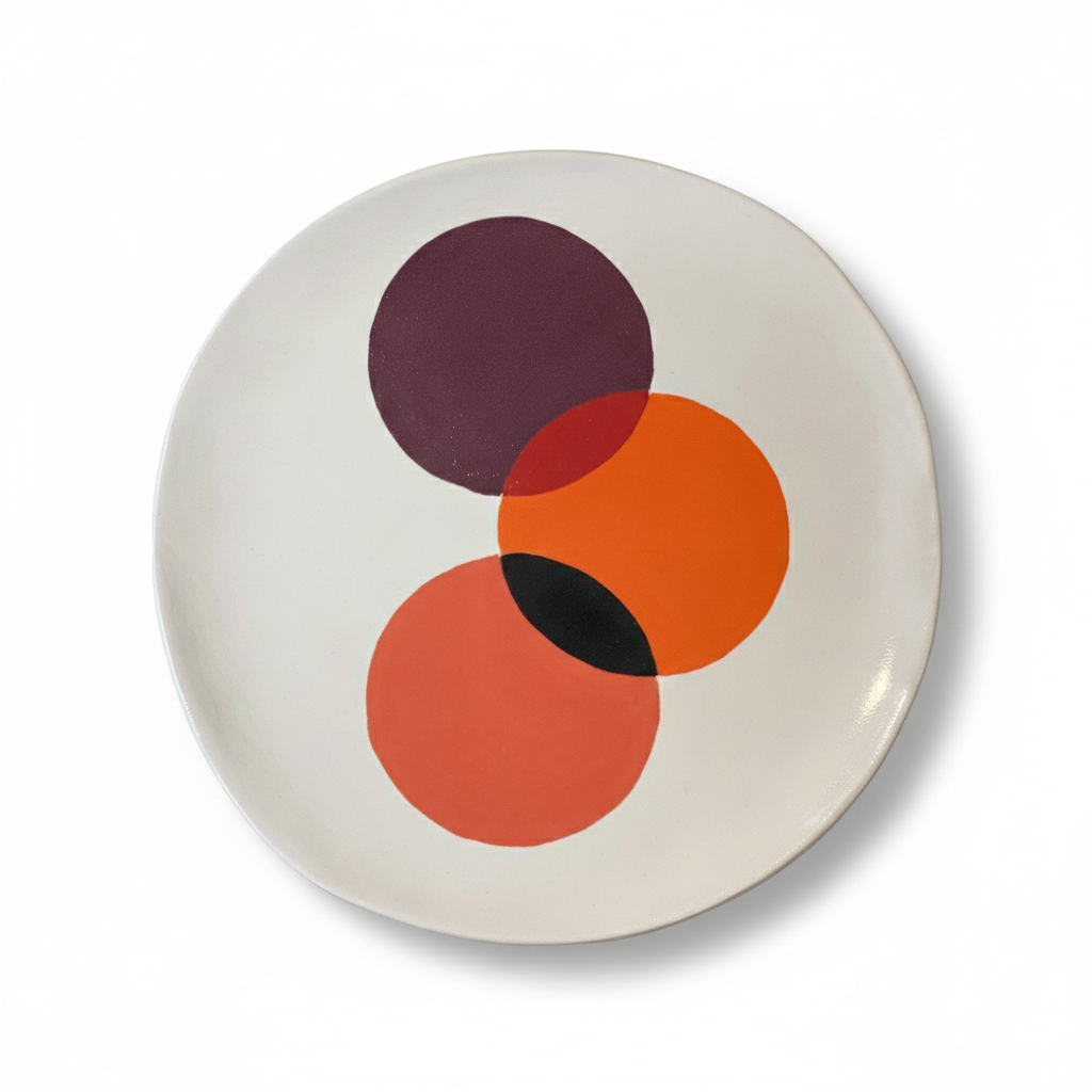 Assiette Chromatique orange