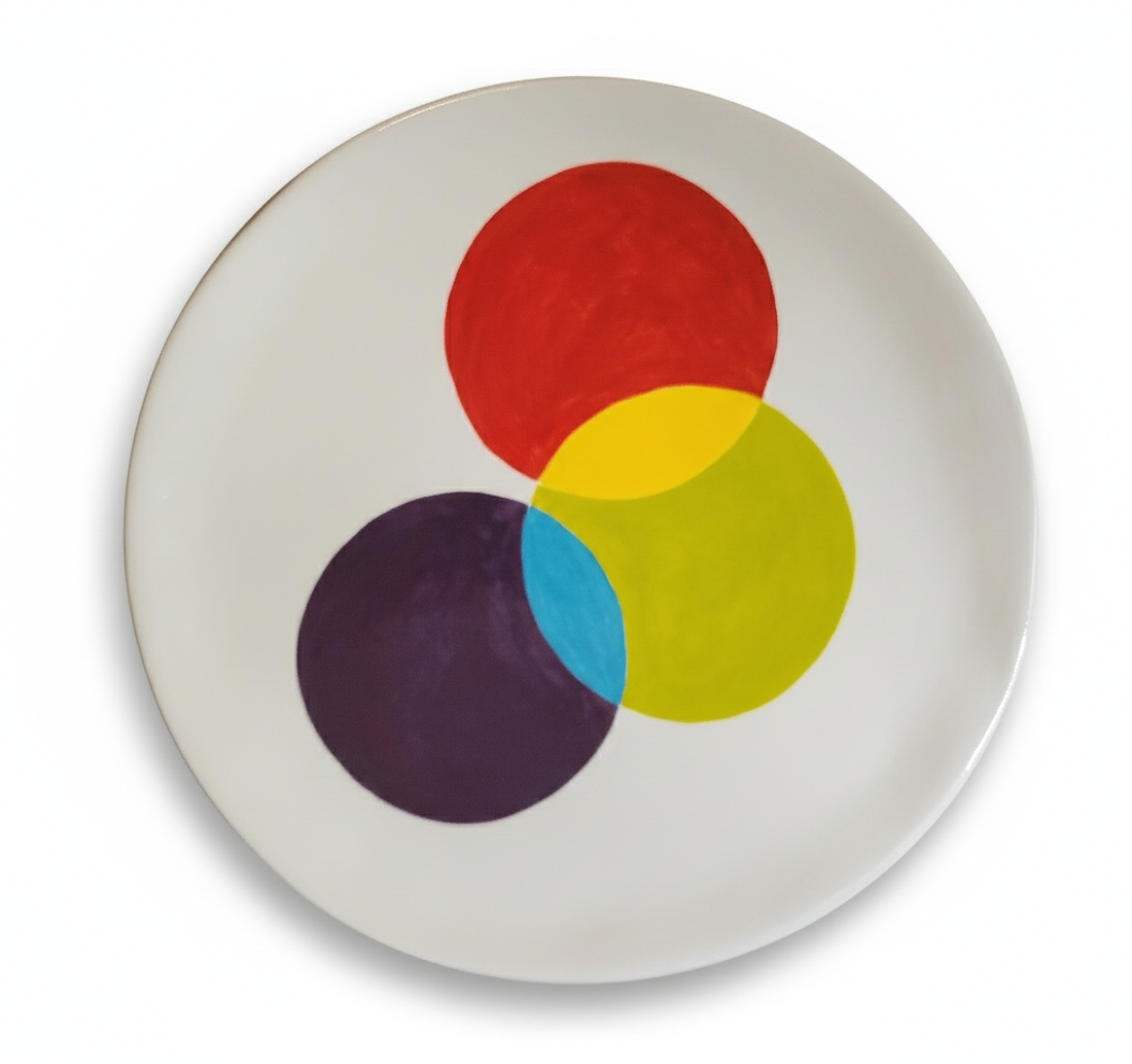 Assiette Chromatique multicolore