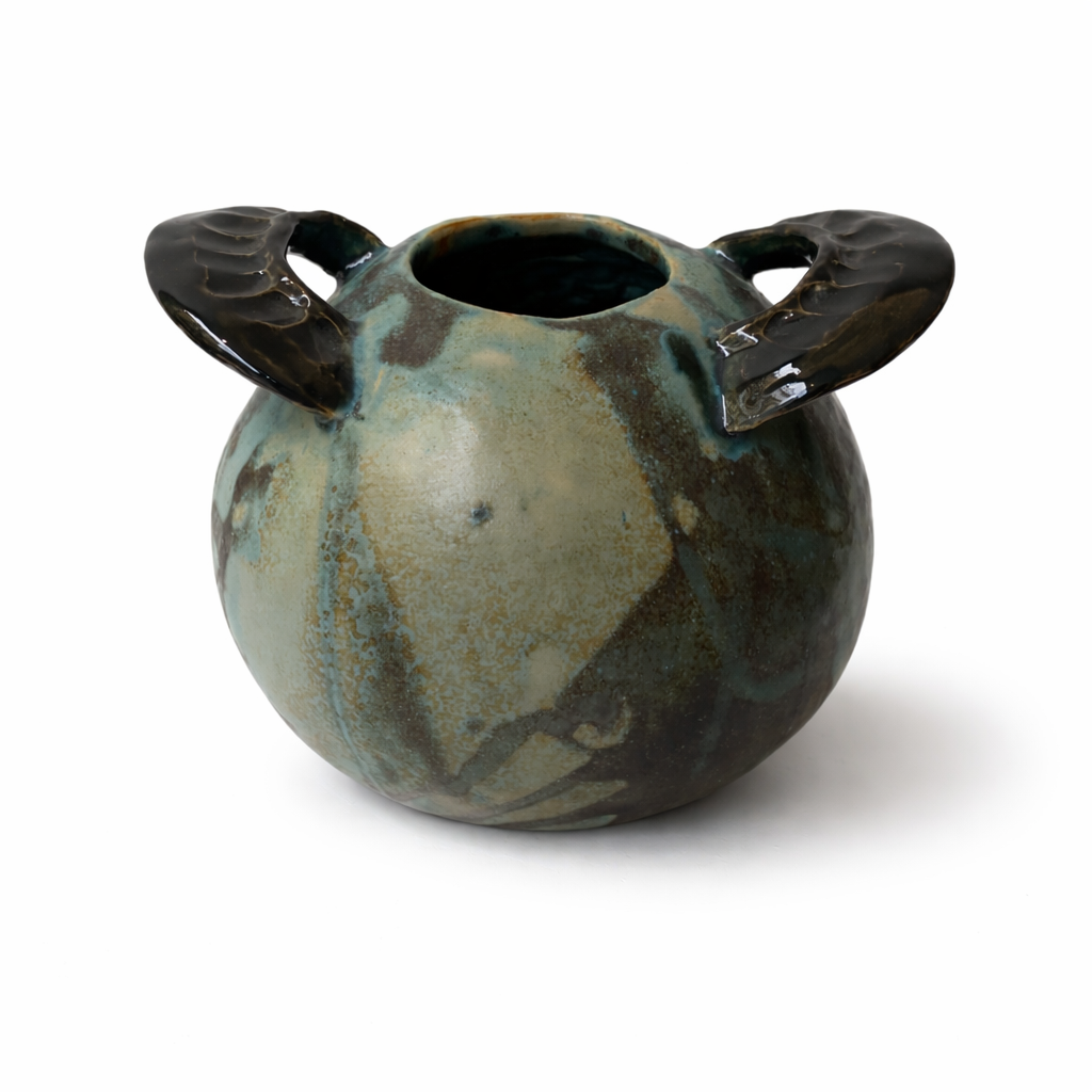 Vase torsadé "oeuf" 