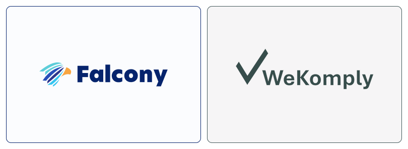 Falcony and WeKomply logos