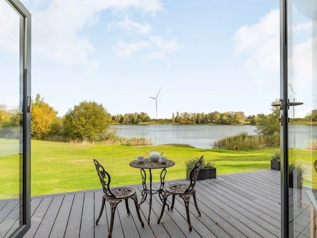 table and chairs on private decking