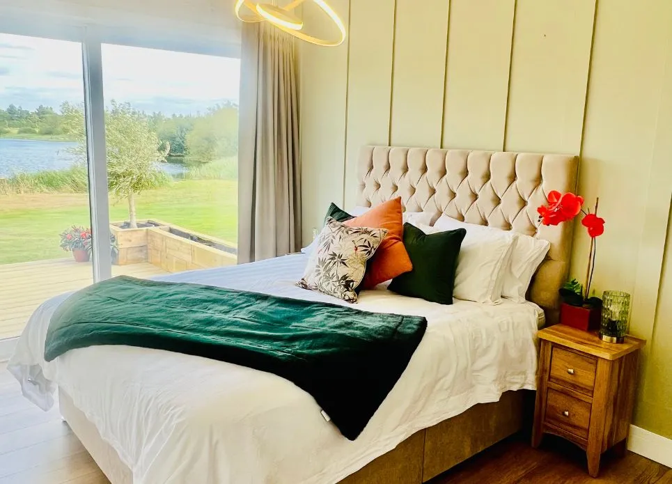 gorgeous bedroom in lodge
