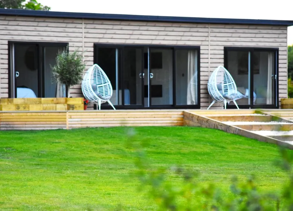 lodge with private decking